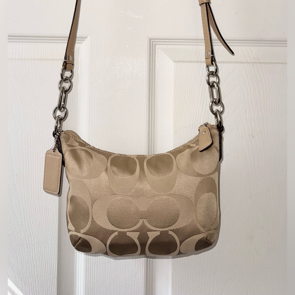 NWOT - Coach Kristin Signature Pleated Flap Crossbody Bag - Picture 8 of 14